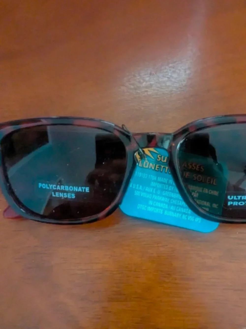 Lunette de Soleil Polycarbonate Ultraviolet Protection Sunglasses - Brown